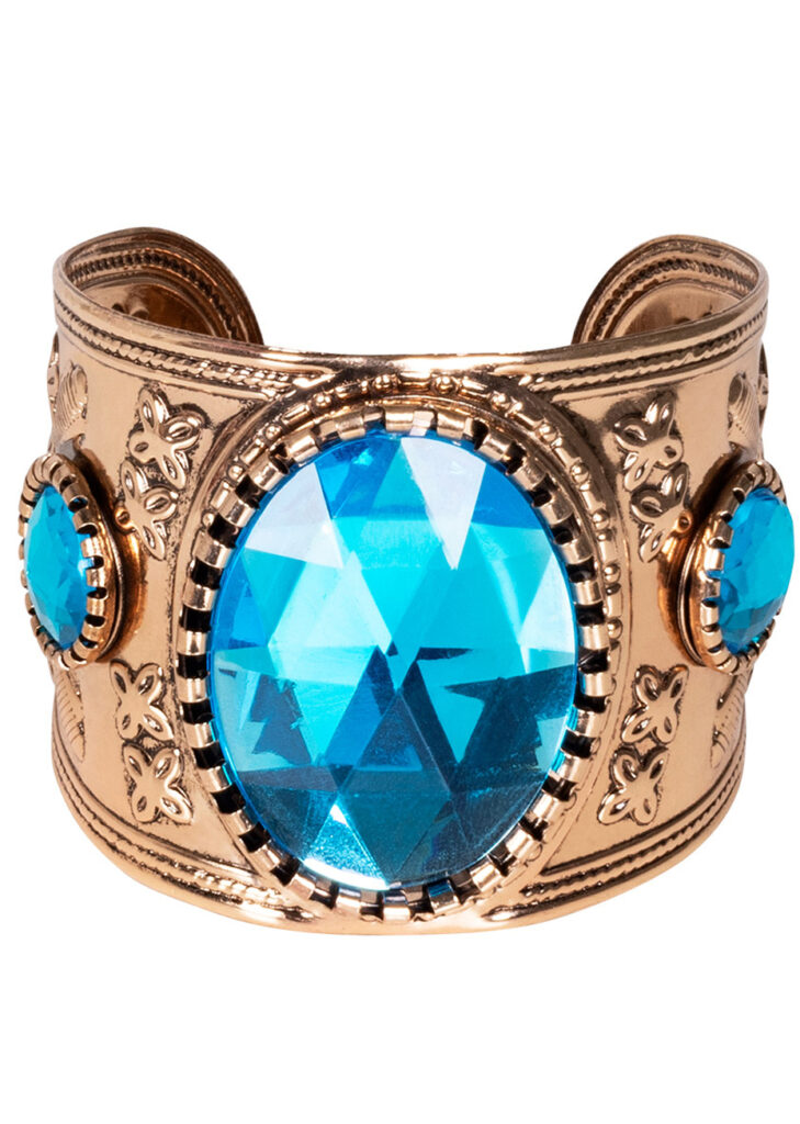 Bracelet Manchette Vintage En Métal Doré - Bijou Rétro Années 70/80 - Occasion - Fabriqué En France