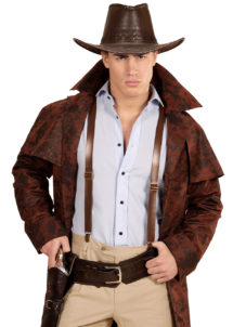 bretelles cowboys, bretelles marrons, bretelles simili cuir, peakyblinders