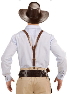 bretelles cowboys, bretelles marrons, bretelles simili cuir, peakyblinders