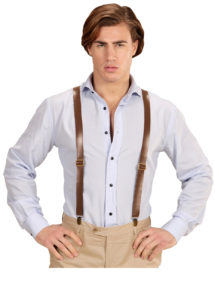 bretelles cowboys, bretelles marrons, bretelles simili cuir, peakyblinders