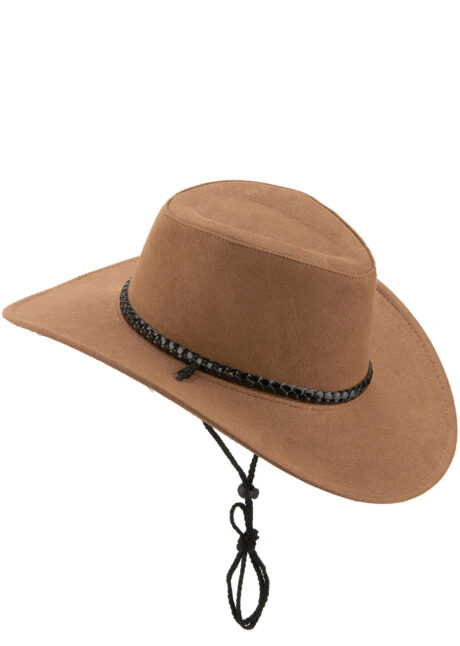 chapeau cowboy marron, chapeau cowboy suédine, Chapeau de Cowboy Marron, Indiana