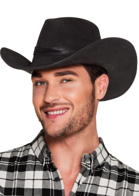 chapeau de cowboy, chapeau de cowboy noir, Chapeau de Cowboy Wyoming, Noir