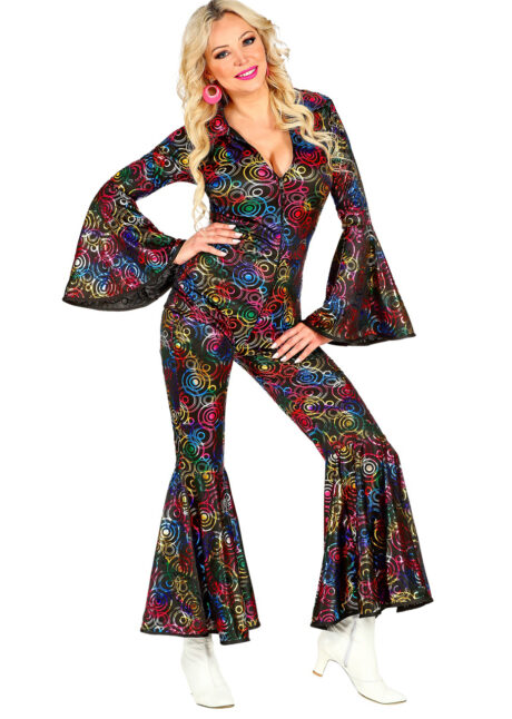 déguisement disco femme, combinaison disco, déguisement années 70, Déguisement Disco, Combinaison Tourbillons 70