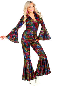 déguisement disco femme, combinaison disco, déguisement années 70, Déguisement Disco, Combinaison Tourbillons 70
