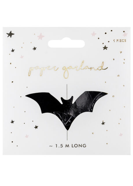 guirlande chauve souris, guirlande Halloween, décorations halloween chauve souris, Guirlande Halloween, Chauve Souris Noires