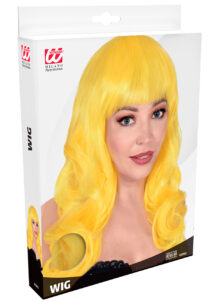 perruque jaune, perruque femme jaune, perruque qualité supérieure
