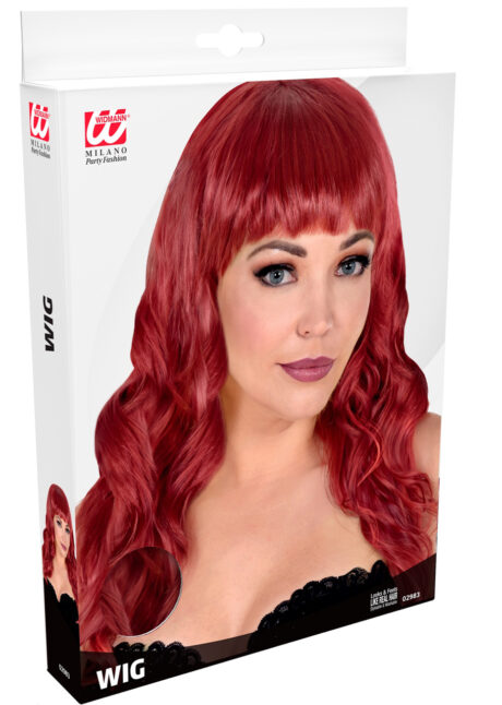 perruque rousse, perruque top qualité, perruque lavable rousse, perruque qualité supérieure, Perruque Bella, Rousse, Qualité Supérieure