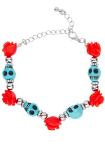 bracelet jour des morts, bijoux jour des morts mexicains, bijoux dia de los muertos, accessoire jour des morts, accessoire mort mexicaine