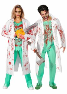 déguisement chirurgien zombie, déguisement médecin ensanglanté halloween