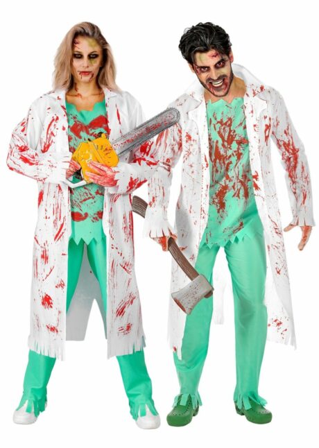 déguisement chirurgien zombie, déguisement médecin ensanglanté halloween, Déguisement de Médecin Zombie Ensanglanté