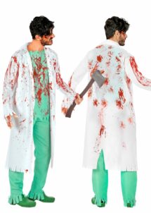 déguisement chirurgien zombie, déguisement médecin ensanglanté halloween