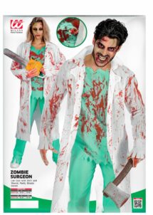 déguisement chirurgien zombie, déguisement médecin ensanglanté halloween