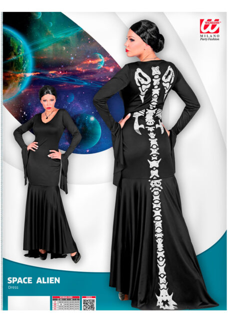 déguisement robe squelette,déguisement squelette femme, déguisement halloween femme, costume halloween adulte, costume halloween squelette, costume squelette femme, déguisement squelette femme, Déguisement Squelette Space Alien