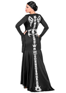 déguisement robe squelette,déguisement squelette femme, déguisement halloween femme, costume halloween adulte, costume halloween squelette, costume squelette femme, déguisement squelette femme