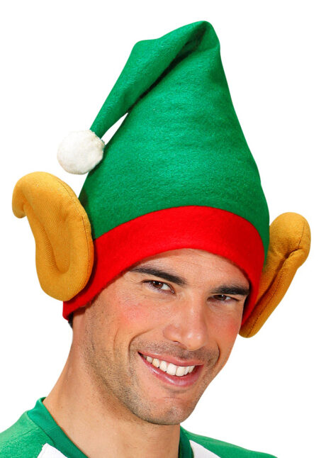 bonnet d'elfe, bonnet de lutin, chapeau de lutin, chapeau d'elfe, bonnet avec oreilles, Bonnet d’Elfe de Noël