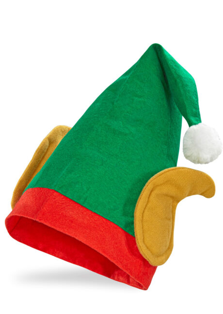 bonnet d'elfe, bonnet de lutin, chapeau de lutin, chapeau d'elfe, bonnet avec oreilles, Bonnet d’Elfe de Noël