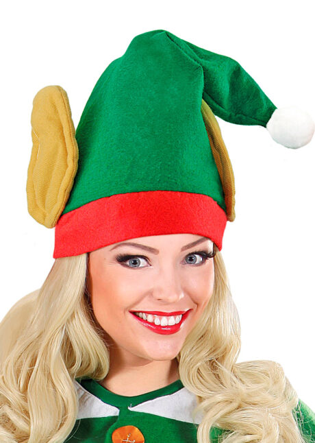 bonnet d'elfe, bonnet de lutin, chapeau de lutin, chapeau d'elfe, bonnet avec oreilles, Bonnet d’Elfe de Noël