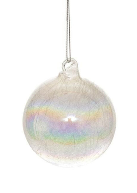 BOULE-DE-NOEL-IRISEE-163617-', Boule de Noël en Verre Craquelé Irisé