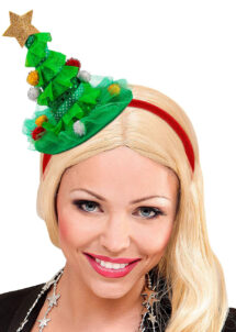 serre tete sapin de Noel, chapeau sapin de noel
