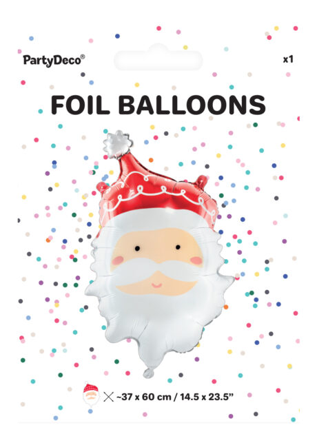 ballon hélium noël, ballon père noël, ballon pour noël hélium, Ballon Père Noël, en Aluminium