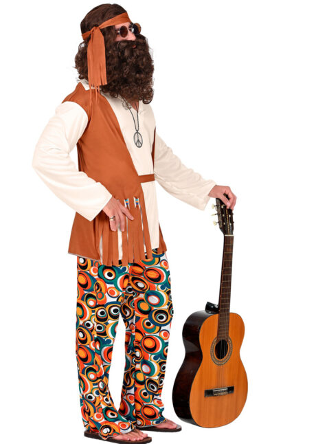 déguisement de hippie homme, costume hippie homme, déguisement hippie adulte, déguisement peace and love homme, déguisement années 70 homme, déguisement années 70 adulte, Déguisement de Hippie Bubble