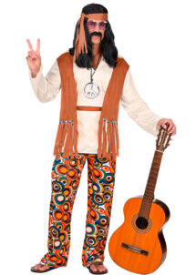 déguisement de hippie homme, costume hippie homme, déguisement hippie adulte, déguisement peace and love homme, déguisement années 70 homme, déguisement années 70 adulte, Déguisement de Hippie Bubble