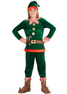 déguisement elfe enfant, costume elfe du père Noël enfant, costume elfe garçon, déguisement lutin enfant, Déguisement d’Elfe du Père Noël, Garçon