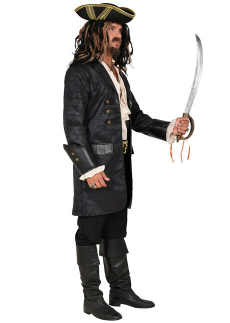 déguisement pirate, manteau pirate déguisement, veste de pirate, Déguisement de Pirate ou Steampunk, Manteau Noir