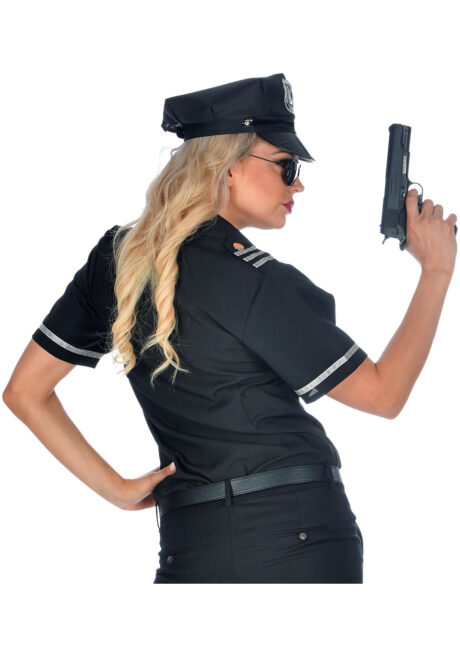 déguisement police femme, chemise police femme, costume policière, Déguisement de Policière, Chemise Noire