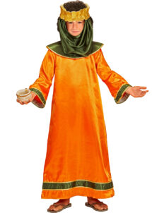 déguisement roi mage enfant, costume roi mage enfant, déguisement roi mage garçon, Déguisement Roi Mage, Robe Orange, Garçon