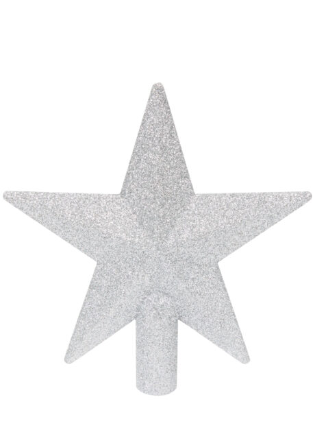 cimier pour sapin, étoile pour sapin, décorations noël, boules de noël, Cimier de Sapin, Etoile Paillettes Argent
