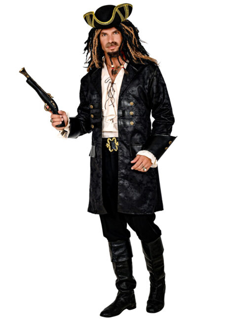 déguisement pirate, manteau pirate déguisement, veste de pirate, Déguisement de Pirate ou Steampunk, Manteau Noir