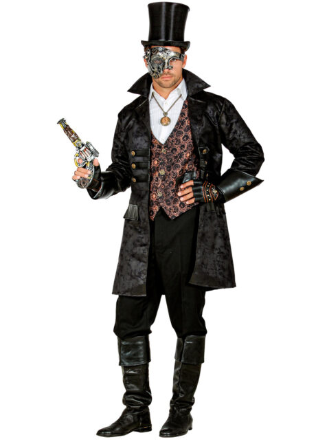 déguisement steampunk, manteau steampunk déguisement, veste de steampunk, Déguisement de Pirate ou Steampunk, Manteau Noir