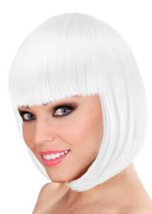 perruque blanche, perruque cheveux blancs, perruque blanche pour femme