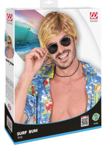 perruque blonde, perruque surfeur homme, perruque Brice de nice, perruque surfeur