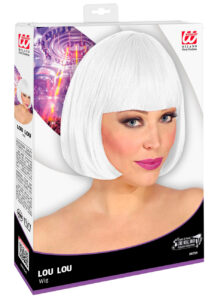 perruque blanche, perruque cheveux blancs, perruque blanche pour femme