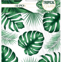 serviettes en papier, serviettes jetables, serviettes anniversaire, décorations jungle tropicale, vaisselle anniversaire