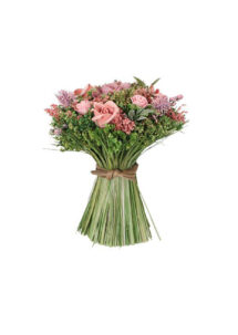 bouquet fleurs séchées, fleurs artificielles, fleurs séchées, Bouquet Fleurs Séchées Champêtres, 20 cm