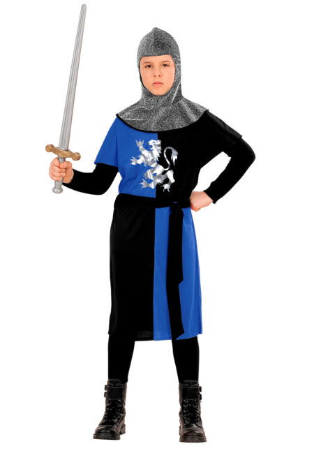 déguisement de chevalier enfant, costume de chevalier garçon, déguisement chevalier garçon, Déguisement de Chevalier Guerrier Médiéval Bleu, Garçon