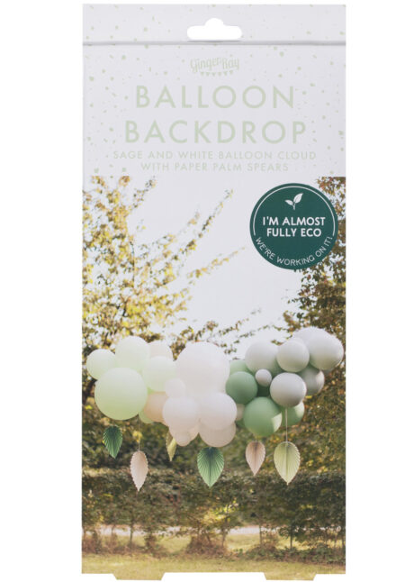 arche ballons nude et verts sauge, arche ballons ginger ray, guirlande de ballons, Arche Guirlande de Ballons, Blancs, Nude, Sauge, Ginger Ray