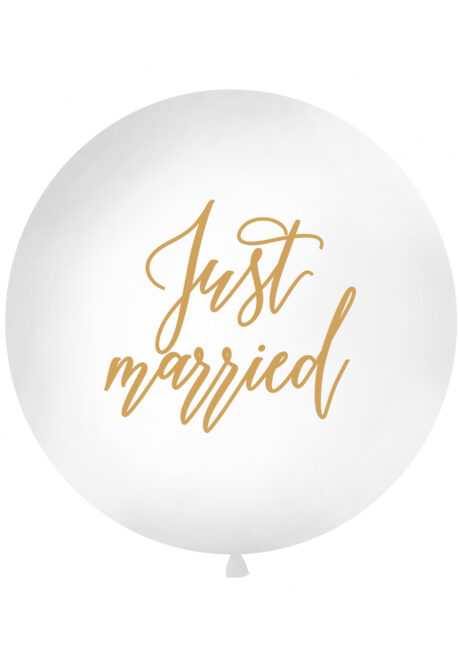 ballon mariage, ballon just married, ballon 1 mètre, ballon géant mariage, Ballon pour Mariage, 1 m, Just Married