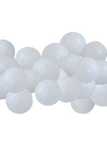mini ballons, ballons blancs ronds, petits ballons latex, petits ballons bleus, arche de ballons