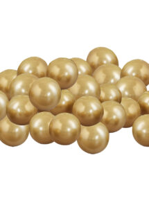 ballons dorés, mini ballons argent chrome, petits ballons latex dorés, petits ballons pour arches, ballons ronds
