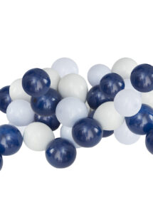 mini ballons, ballons bleus ronds, petits ballons latex, petits ballons bleus, arche de ballons