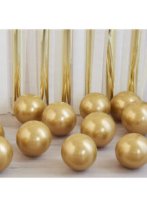 ballons dorés, mini ballons argent chrome, petits ballons latex dorés, petits ballons pour arches, ballons ronds