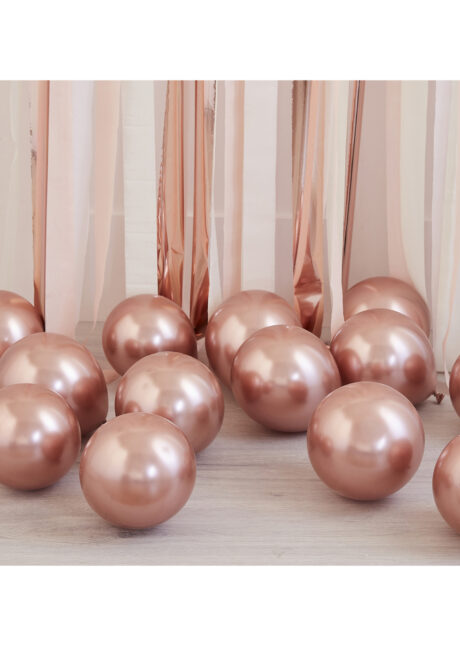 Ballons latex chromé argent