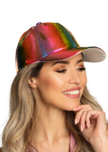 casquette disco, casquette hologramme, casquette années 80