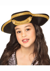 chapeau de pirate enfant, chapeau tricorne pour enfant, Chapeau de Pirate Tricorne Galon, Enfant