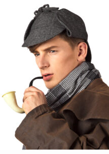 casquette Sherlock holmes, casquette détective, chapeau Sherlock holmes, Casquette de Sherlock Holmes, Détective