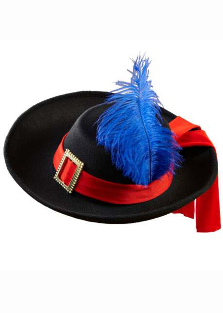 chapeau de mousquetaire enfant, chapeau chat botté, Chapeau de Mousquetaire avec Ruban, Enfant